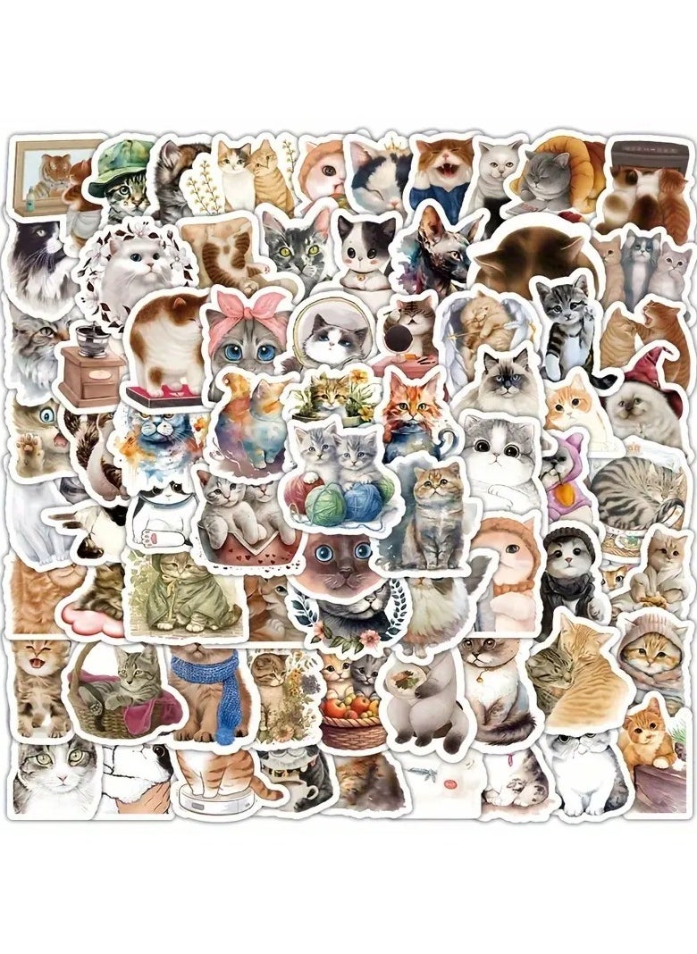 Goolsky 103pcs Cat Graffiti Stickers For Tablet Laptop Water Cup Suitcase Notebook Hand Account  - Image 5