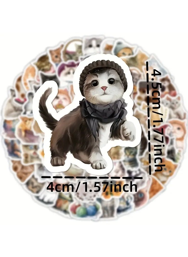Goolsky 103pcs Cat Graffiti Stickers For Tablet Laptop Water Cup Suitcase Notebook Hand Account  - Image 4