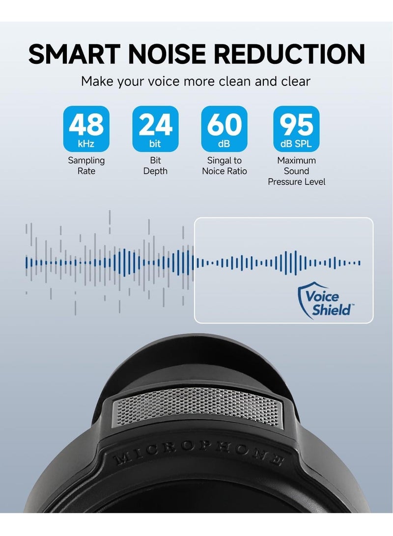 KADIP Wireless Lavalier Microphone for iPhone/Android with Lightning/USB-C, 35H Battery Life - Image 3