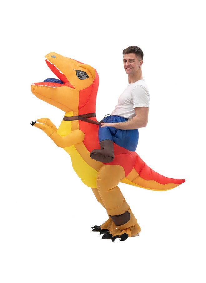 Children's Clothing Funny Animal Dinosaur Mount Toy Inflatable Clothes Tyrannosaurus Rex Cartoon Little Dinosaur Clothes Children-Color:Cycling Tyrannosaurus-Specifications:Collection And Purchase Will Be Shipped First  - Image 1