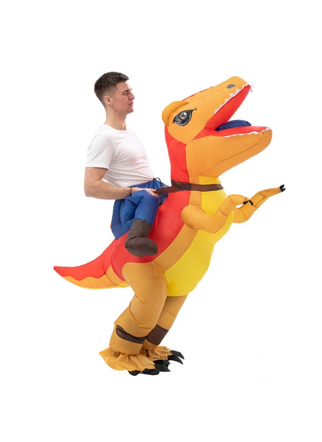 Children's Clothing Funny Animal Dinosaur Mount Toy Inflatable Clothes Tyrannosaurus Rex Cartoon Little Dinosaur Clothes Children-Color:Cycling Tyrannosaurus-Specifications:Collection And Purchase Will Be Shipped First  - Image 3