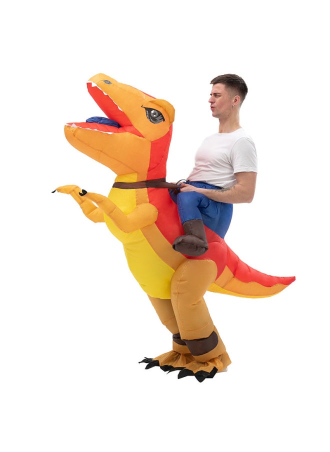 Children's Clothing Funny Animal Dinosaur Mount Toy Inflatable Clothes Tyrannosaurus Rex Cartoon Little Dinosaur Clothes Children-Color:Cycling Tyrannosaurus-Specifications:Collection And Purchase Will Be Shipped First  - Image 4