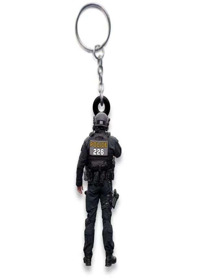 Generic - New key chain decorations Acrylic plane creative men's and women's backpack pendant key ring - Image 1