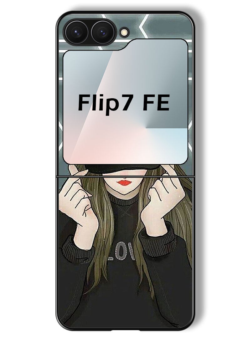 Theodor Case Compatible with Samsung Galaxy Z Flip 7 FE 6.7 Inch Protection Shockproof Bumper Cover She On Cap - Image 1
