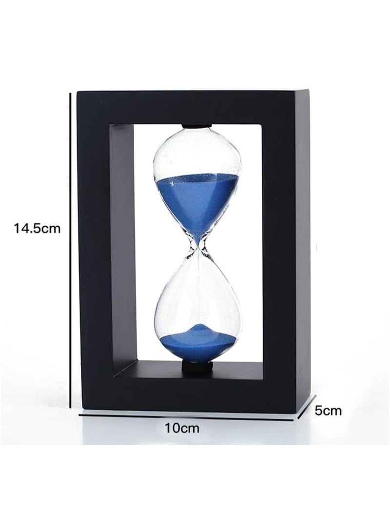 Rubik Sand Timer, 30 Minutes Wooden White Frame with Purple Sand Decorative Hourglass for Tabletop Home Office School Decor - Image 2