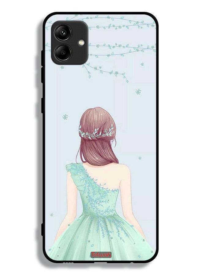 Tolwak Samsung Galaxy A04e Protective Case Cover Cute Girl In Floral Dress - Image 1
