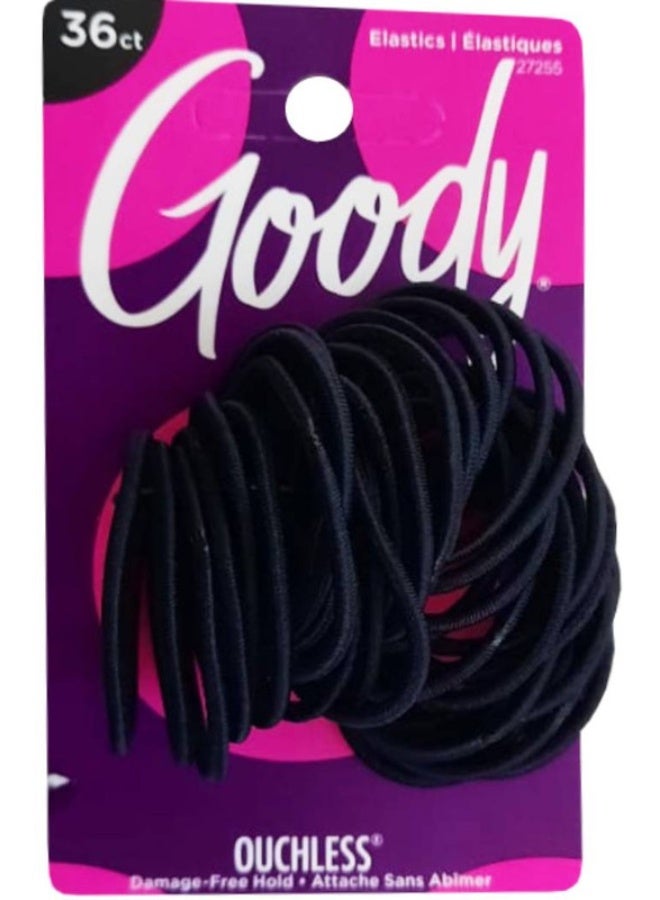 Goody أربطة شعر سوداء 2MM بدون ألم 36CT # 1941874/2088898/3000171 - Image 1