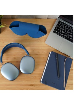 P9 P9 Bluetooth & Wireless Over-Ear & Headphone with Mic Silicone Storage Bag, Portable Travel Anti-Scratch Carrying Case Compatible Max Anti-Dust Protective Cover (Navy Blue) with 1 year warranty.  - Image 2