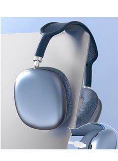 P9 P9 Bluetooth & Wireless Over-Ear & Headphone with Mic Silicone Storage Bag, Portable Travel Anti-Scratch Carrying Case Compatible Max Anti-Dust Protective Cover (Navy Blue) with 1 year warranty.  - Image 5