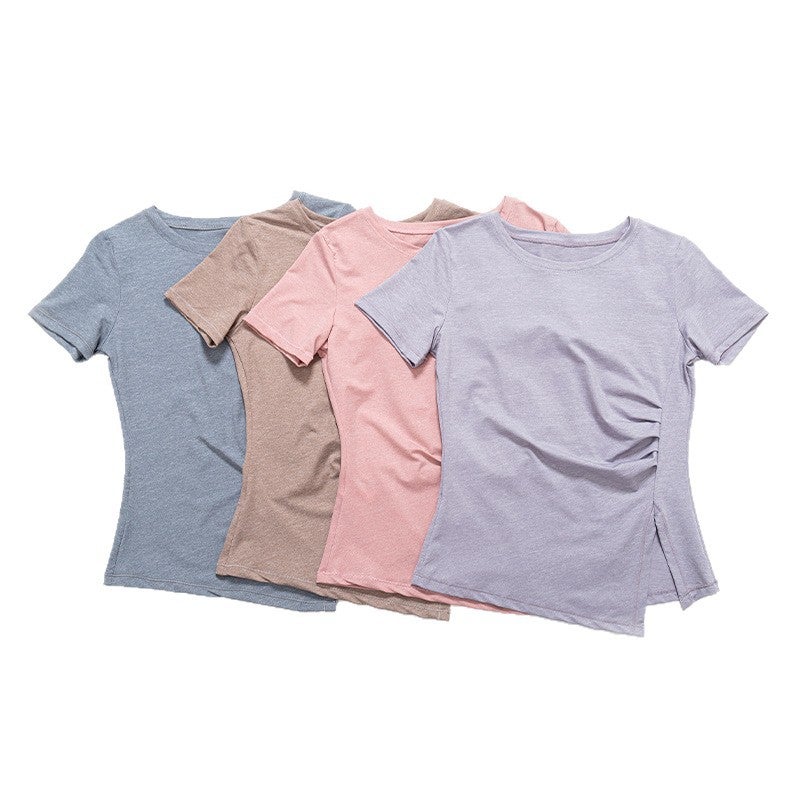 Women's Short Sleeve Quick-Dry Yoga T-Shirt - Image 1