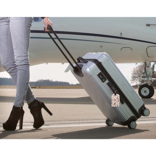 Zoczos Paris Travel Suitcase Tag Vintage French City Bicycle Car Flowers Butterfly Landscape Luggage Tags Label Cruise Instrument Bag Case Tags, 1 Pack - Image 5