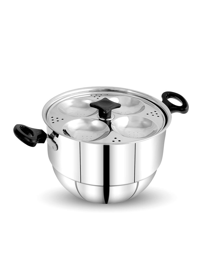 pigeon Pigeon Stainless Steel Hot 16 Idly Pot with Steamer - Silver  - Image 2