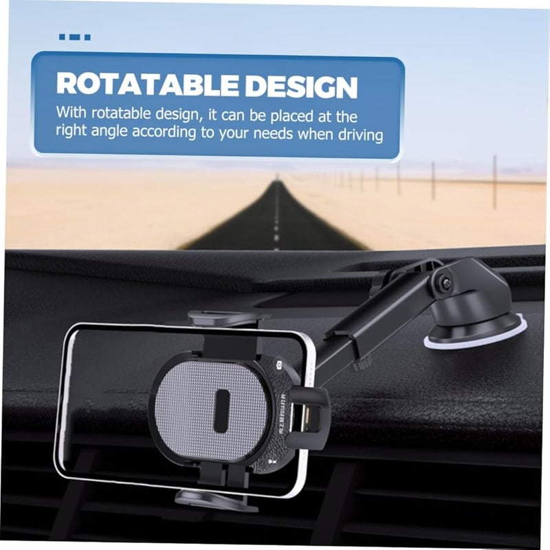 Universal Car Phone Holder Suction Cup Mount Rotatable For Smartphones Navigation And Calls - Image 3