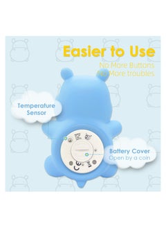SYOSI Baby Bath Tub Thermometer for Newborn, Bathtub Water Temperature Thermometer for Toddler, Baby Water Thermometer, Safety Floating Bathing Tub Toy Newborn Bath Essentials, Gift for Mom Kid (Hippo)  - Image 5