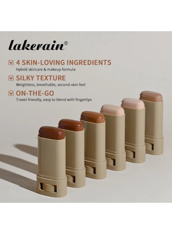 lakerain Serum Boosted Skin Tint Beauty Balm Solid Tinted Moisturizing Serum Contour Stick Foundation Face Sticks for Women Natural Finish Makeup Foundation Face Stick Contour Stick 18g 05 - Image 4