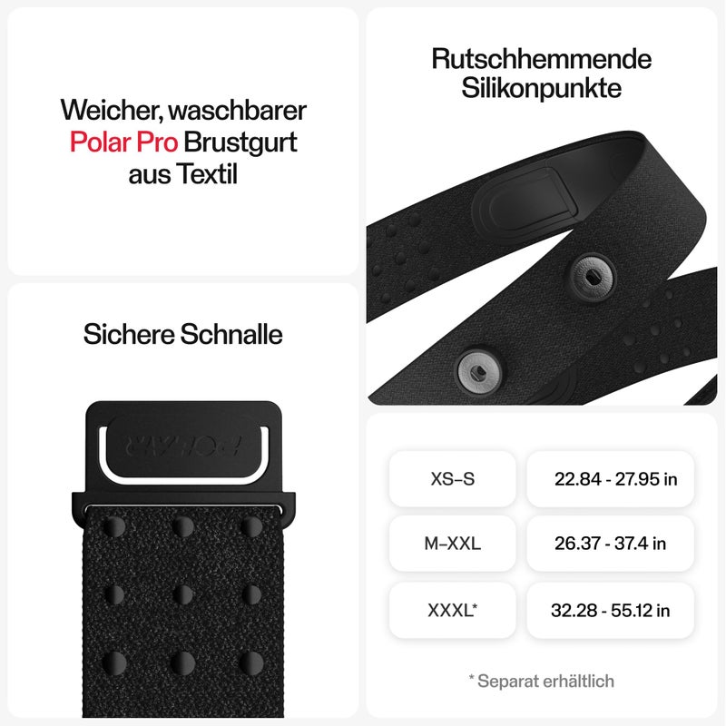 Polar H10 Heart Rate Monitor Chest Strap - ANT + Bluetooth, Waterproof HR Sensor for Men and Women, Black, M-XXL - Image 5
