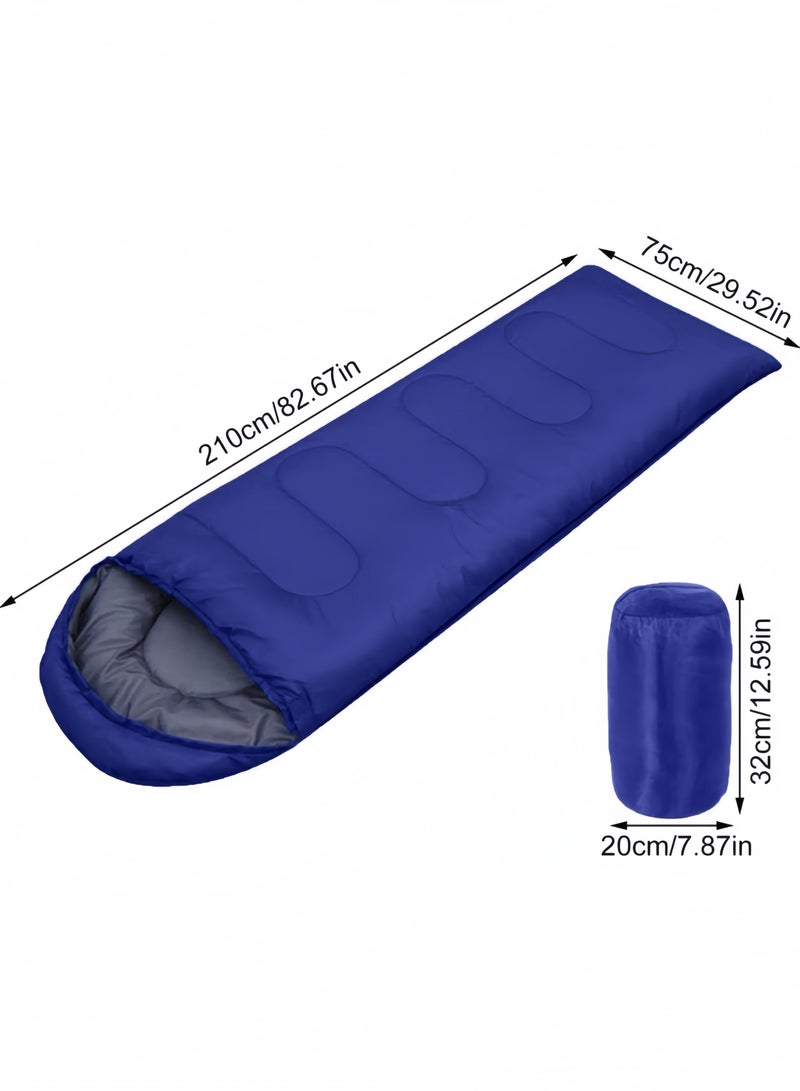 GGEROU Camping Sleeping Bag Lightweight Waterproof 3 Season Warm Cold Envelope Backpacking Sleeping Bag For Outdoor Traveling Hiking Blue - Image 3