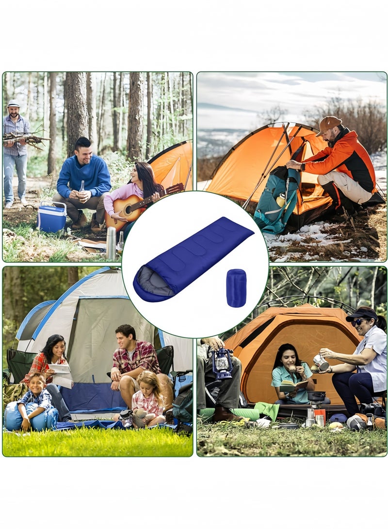 GGEROU Camping Sleeping Bag Lightweight Waterproof 3 Season Warm Cold Envelope Backpacking Sleeping Bag For Outdoor Traveling Hiking Blue - Image 4