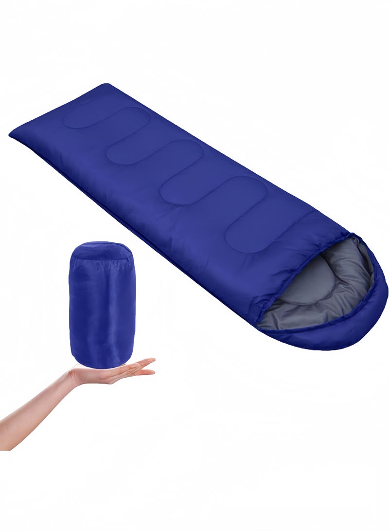 GGEROU Camping Sleeping Bag Lightweight Waterproof 3 Season Warm Cold Envelope Backpacking Sleeping Bag For Outdoor Traveling Hiking Blue - Image 5