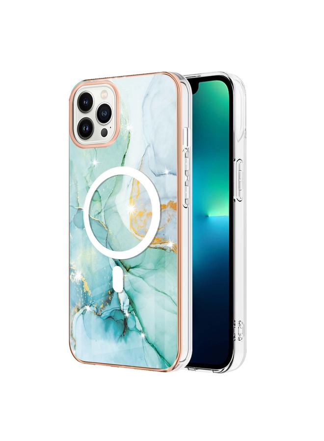 Zaboon Case For iPhone 13 Pro Max Marble Pattern Dual-side IMD Magsafe TPU Phone Case - Image 1