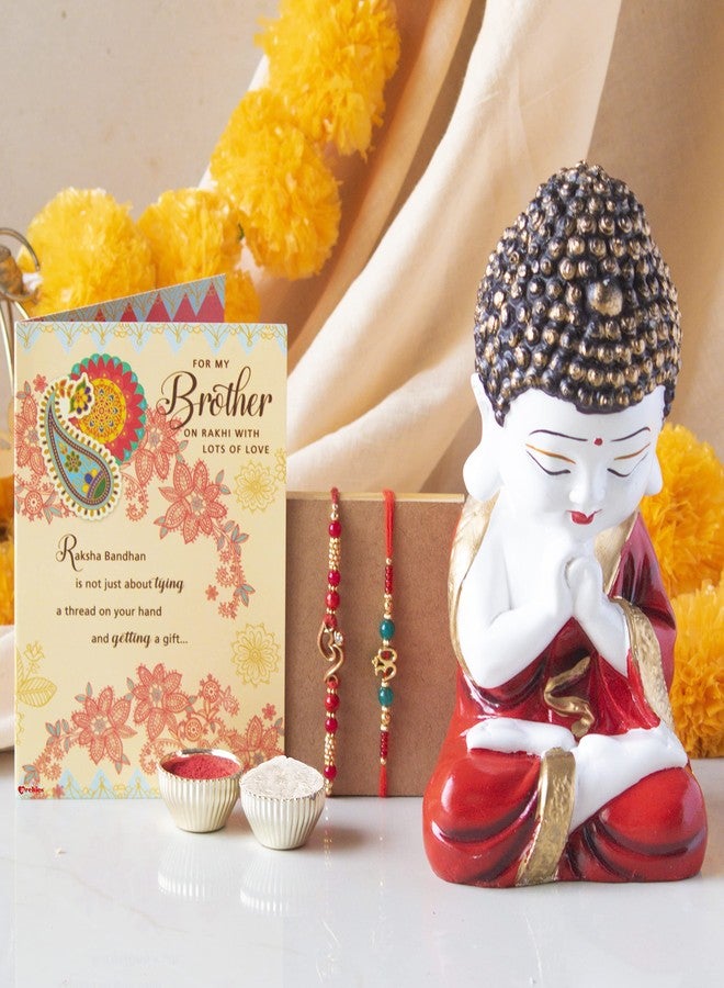 ARCHIES Rakhi Collection For Rakshabandhan | Rakhi For Brother | Rakhi for Bhaiya and Bhabhi | Rakhi Combo Gift Hamper (BOUNTEOUS-BUDDHA RAKHI COMBO) - Image 2