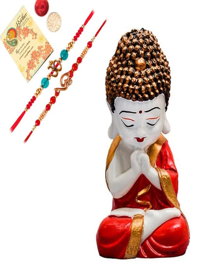 ARCHIES Rakhi Collection For Rakshabandhan | Rakhi For Brother | Rakhi for Bhaiya and Bhabhi | Rakhi Combo Gift Hamper (BOUNTEOUS-BUDDHA RAKHI COMBO) - Image 1