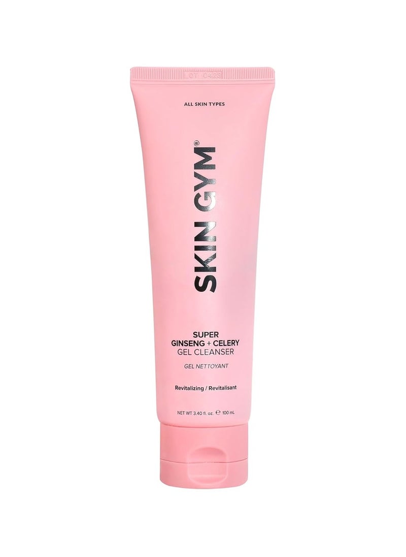 SKIN GYM SKIN GYM Super Ginseng Gel Cleanser Face Wash, Pore Cleanser for Glowing Skin with Celery Seed, Ginseng Root, and Citric Acid, Visibly Tones, Revitalizes, and Fights Signs of Aging  - Image 1