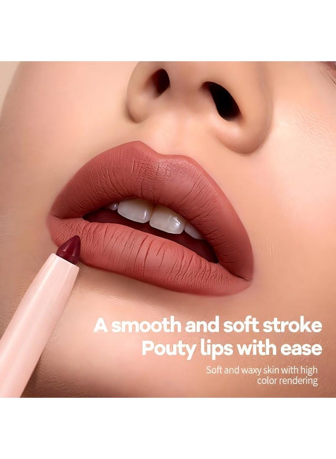 اوكيل قلم تحديد الشفاه ناعم ودقيق، لون تحديد الشفاه، قلم تلوين الشفاه 2 في 1 وتحديد الشفاه، قلم تحديد الشفاه السائل طويل الأمد مقاوم للماء، رقم 6 - Image 3