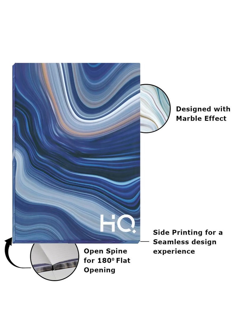 HQ - A4 Size Case Bound Open Spine Notebook For Flat Opening 96 Sheets - Image 1
