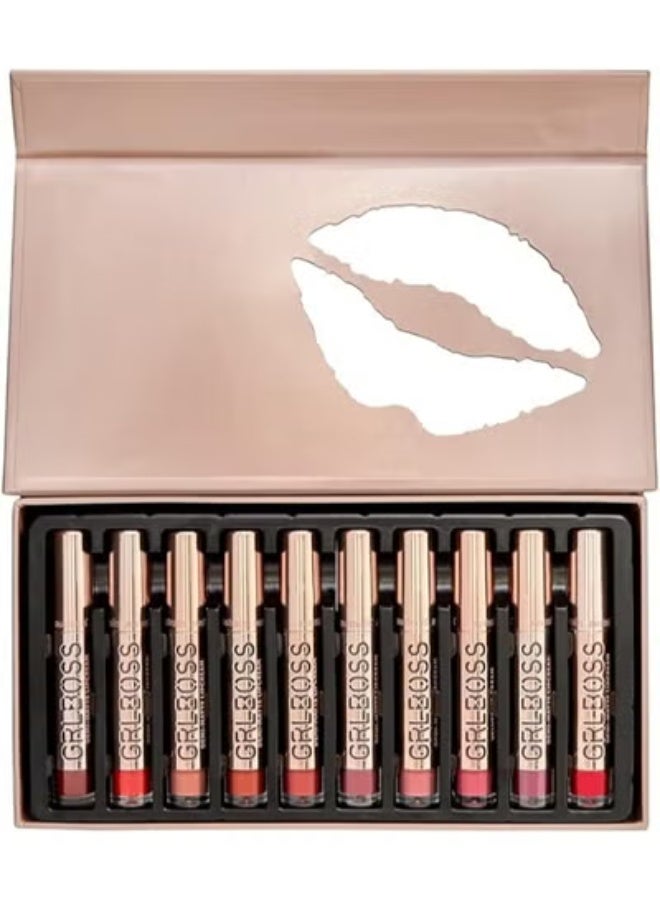 Australis Grlboss Lip Cream Volume 1 Self Expression Matte Lipstick Set 10pk - Image 2