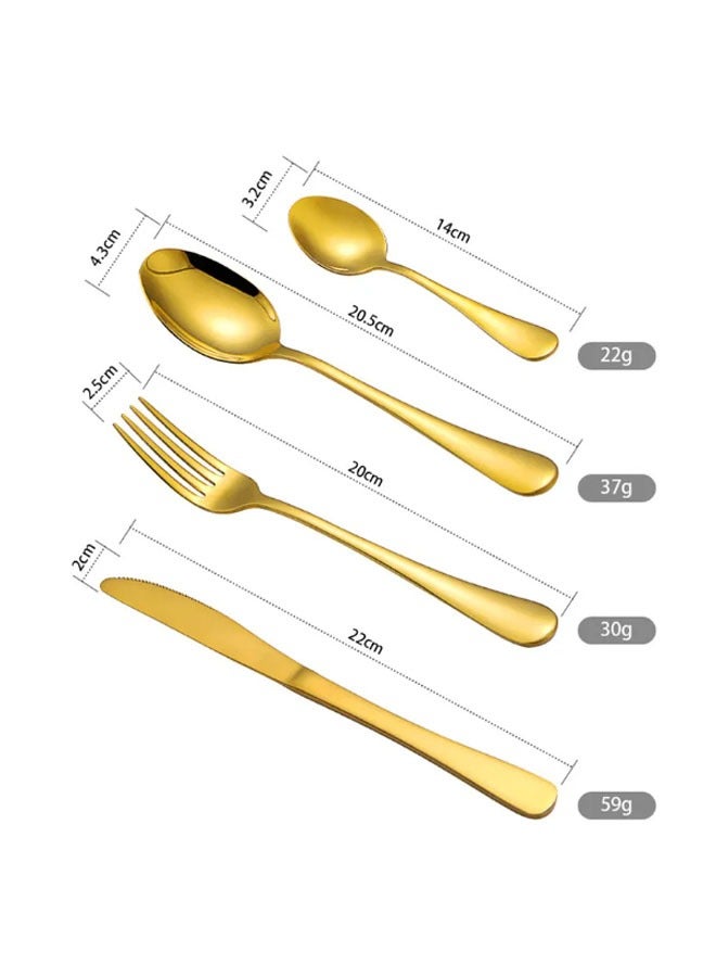 general 24 Piece Cutlery Set, Stainless Steel Silverware Cutlery Set with Gift Box for Kitchen, Dining Room, Banquet - Image 2