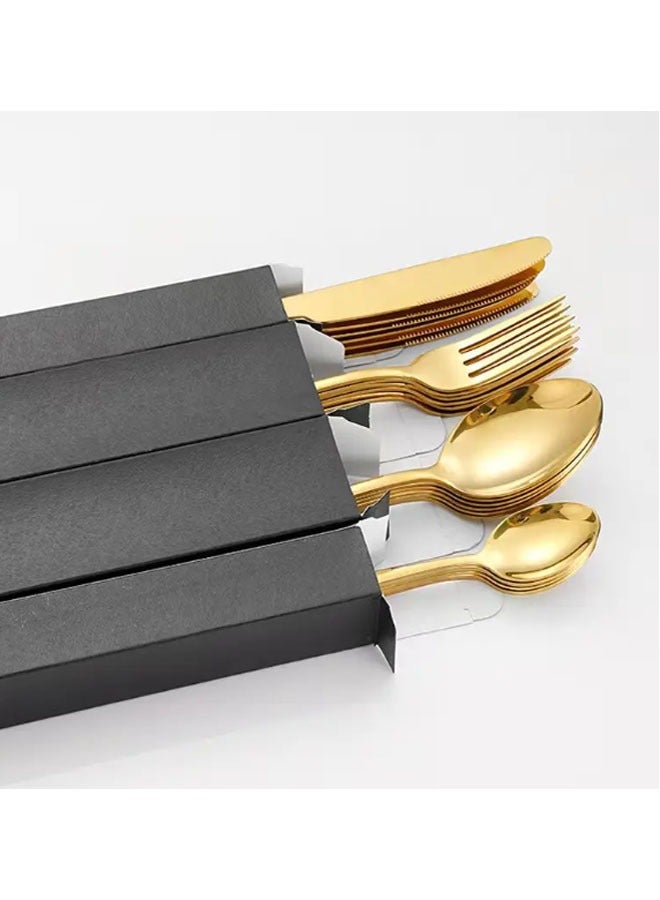 general 24 Piece Cutlery Set, Stainless Steel Silverware Cutlery Set with Gift Box for Kitchen, Dining Room, Banquet - Image 3