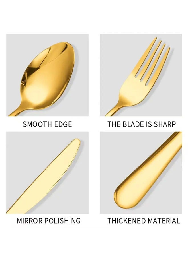 general 24 Piece Cutlery Set, Stainless Steel Silverware Cutlery Set with Gift Box for Kitchen, Dining Room, Banquet - Image 4