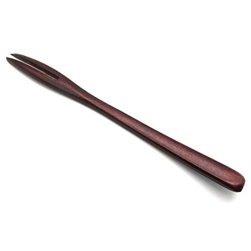 SUPIA 5 Pack Wooden Forks for eating Desserts, Chips, Snacks, Cereal, Salad, Fruit, Eco-friendly Japanese Wood Salad Dinner Fork Tableware Dinnerware for Kids Adult - Image 2