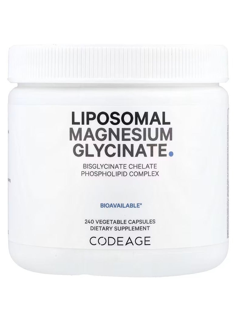 Codeage Liposomal Magnesium Glycinate, 240 Vegetable Capsules