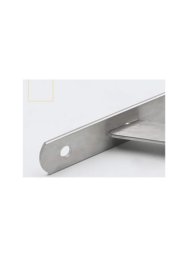 The Bros حاملات الرفوف من بروس 6 بوصة، 2 قطعة من الفولاذ المقاوم للصدأ زاوية قائمة حامل حائط مع إدخال دعم قابل للفصل، دعم زاوية على شكل حرف L لطاولة العمل - Image 4