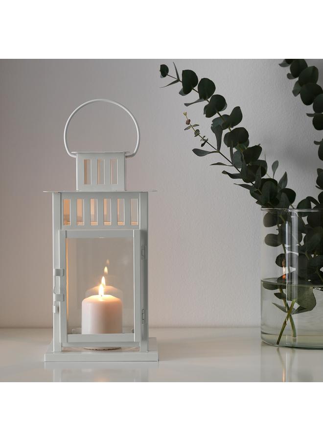 زبون فانوس شمعة كتلة، داخلي/خارجي، أبيض، 28 سم - Image 5