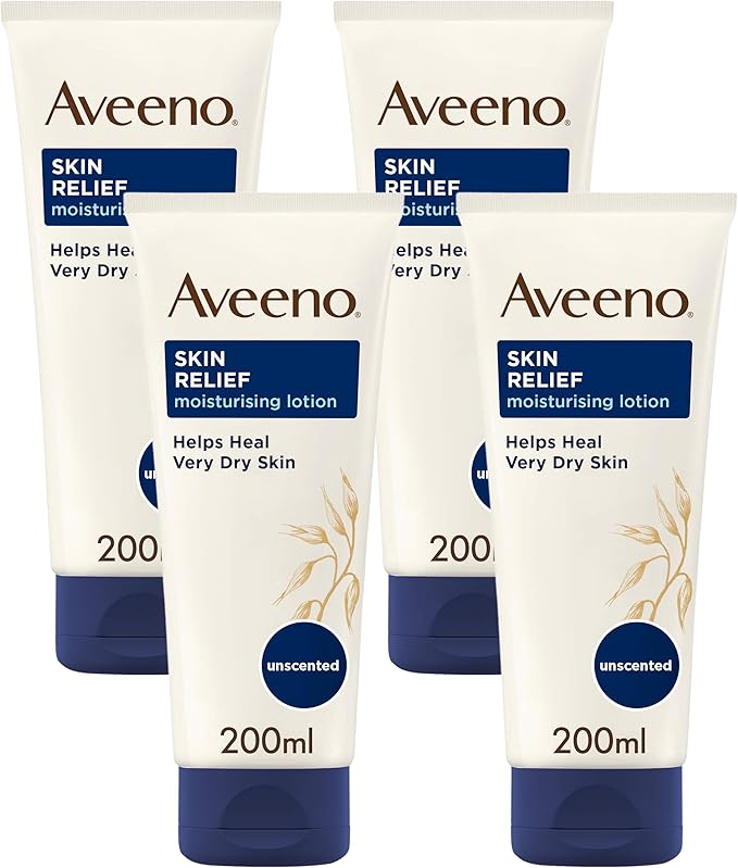 Aveeno لوشن مرطب أفيينو لتخفيف جفاف البشرة 1x 300 مل مع مركب الشوفان الثلاثي المهدئ وزبدة الشيا 72 ساعة من الترطيب المكثف يساعد في تخفيف الجفاف والشد مناسب للبشرة الحساسة - Image 1