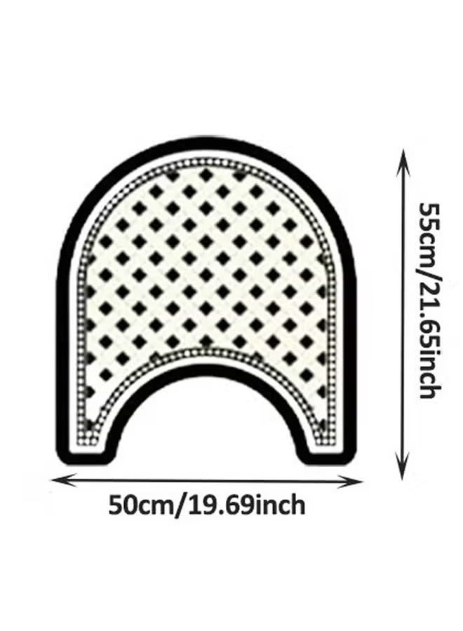 Aimayapet Bathroom Rugs, Non-Slip Bath Mat, Bathroom Carpet & Floor Mat, Highly Absorbent Toilet Floor Rug Quick-Dry, Machine Washable Diatom Mud Bath Mat for Shower, Tub, Toilet & Bathroom Floors (U-shaped) - Image 2