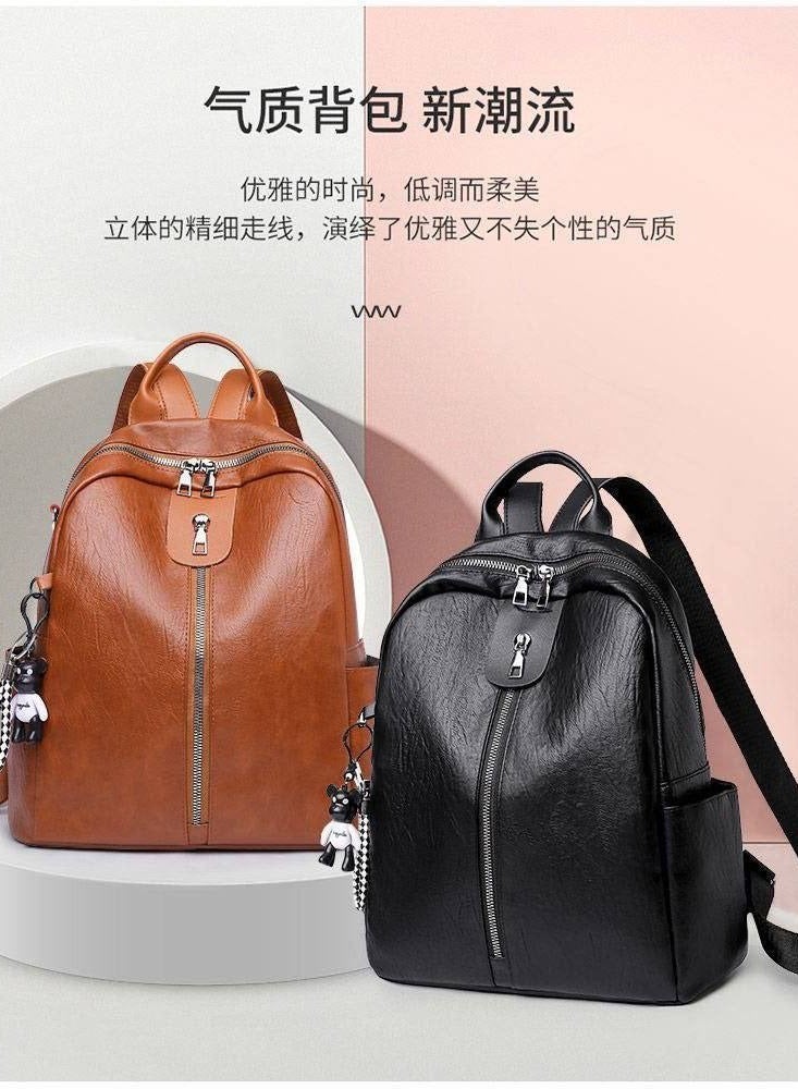 Women s Soft Leather Backpack - Image 2