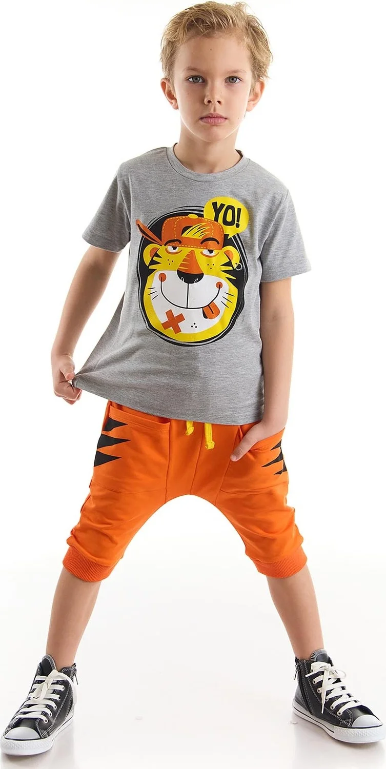 Denokids Yo Kaplan Boy T-shirt Capri Shorts Set