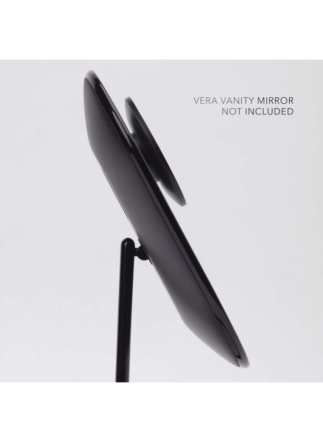 Fancii - Lara Detachable 10X Magnifying Mirror Magnetic Attachment Compatible Vera Vanity Mirrors (Not Included) Lara (Obsidian) Fcvoma10Xb - Image 1