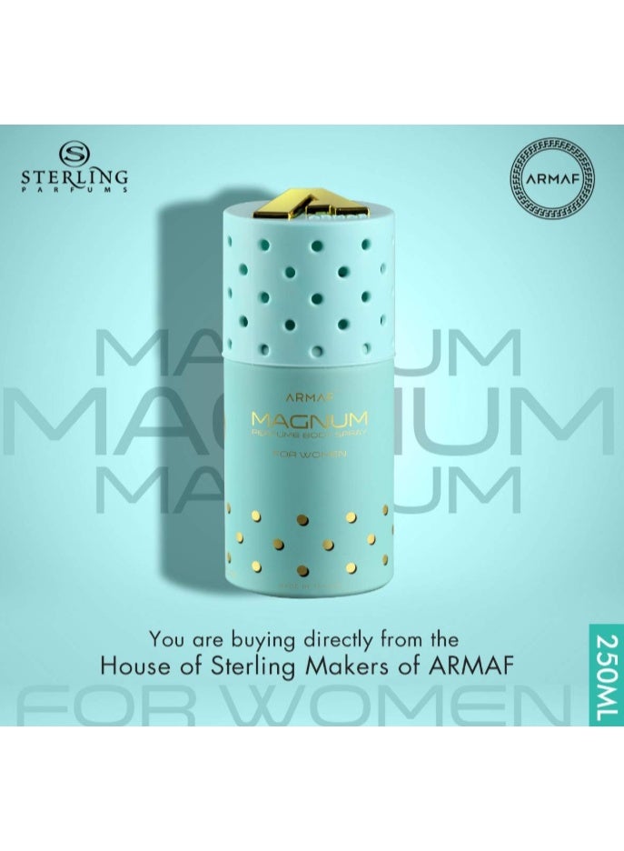 أرماف عطر بخاخ الجسم أرماف ماغنوم A9 للنساء، تركواز، 250 مل - Image 2