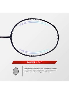 Apacs Nano Fusion Speed 722 Graphite Unstrung Badminton Racket with Full Racket Cover | For Intermediate Players | 76 grams | Maximum String Tension - 30lbs  - Image 2