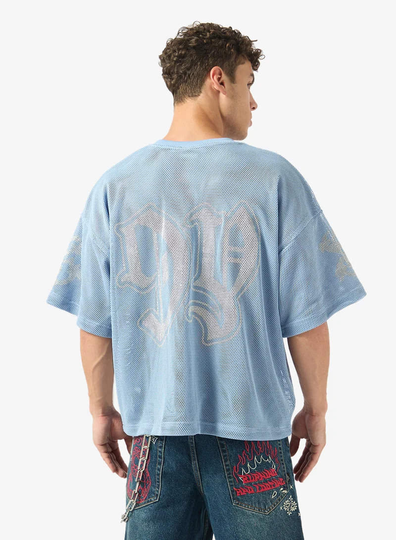 جرايمي Chief Watcher Mesh Boxy T-Shirt