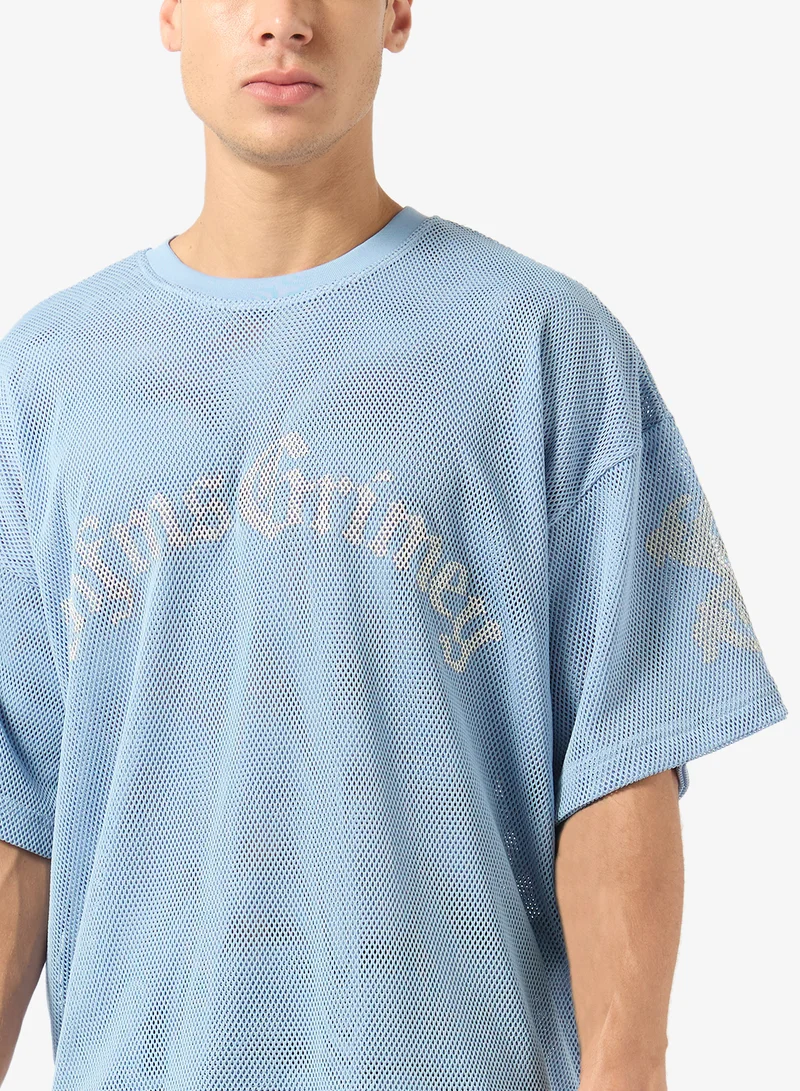 Grimey  Chief Watcher Mesh Boxy T-Shirt for Men | Best Price UAE