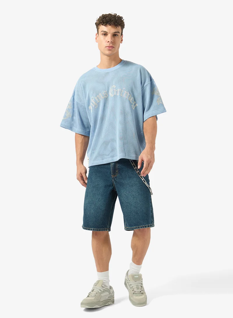Grimey  Chief Watcher Mesh Boxy T-Shirt for Men | Best Price UAE
