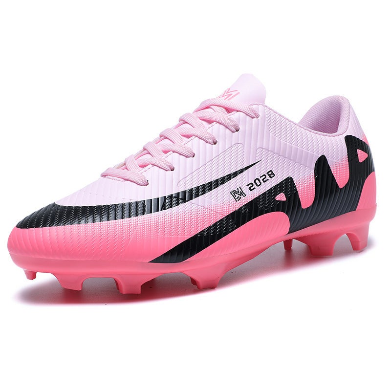 Children'S Football Shoes Low-Top Spikes Tf Broken Nails Flat Bottom Male And Female Teenagers Lawn Competition Sneaker - Image 1
