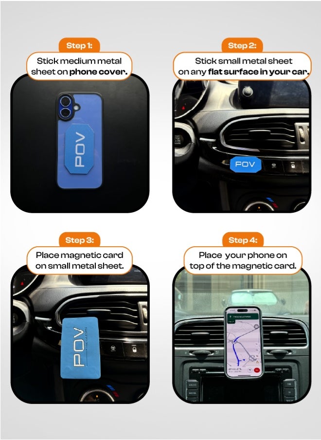 On the Go – Strongest Phone Holder for Car, Gym & Travel | Hands-Free for Filming & Workouts  -  Blue