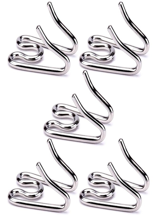 MOZETO (5 Pack) Stainless Steel Dog Collar Extra Links Designed for 3.0/3.2mm H-S Medium Dog Collar Links, Silver - Image 1